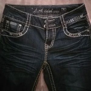 L.A. Idol jeans size 5, 29W about 32L.